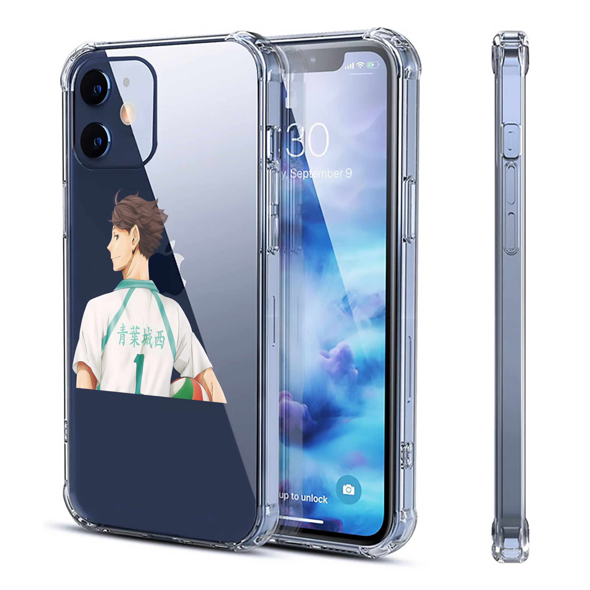 （画像用） ハイキュー!! Haikyu!! 【iPhone 12シリーズ対応】透明スマホケース（クリアソフトケース）